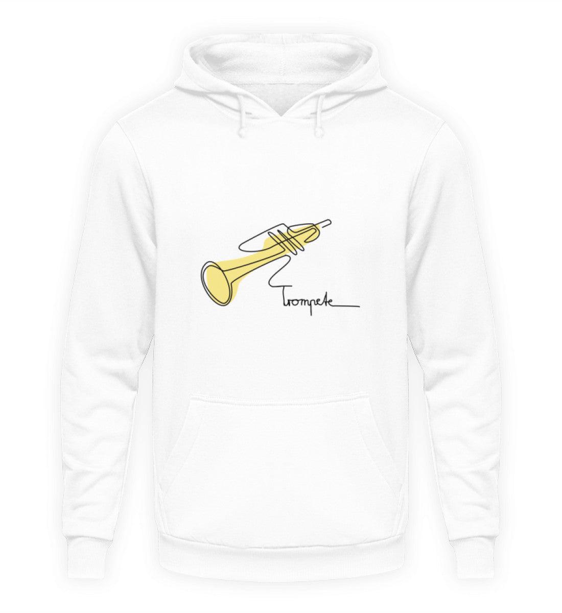 Trompete One-Line Design – Premium Bio Hoodie