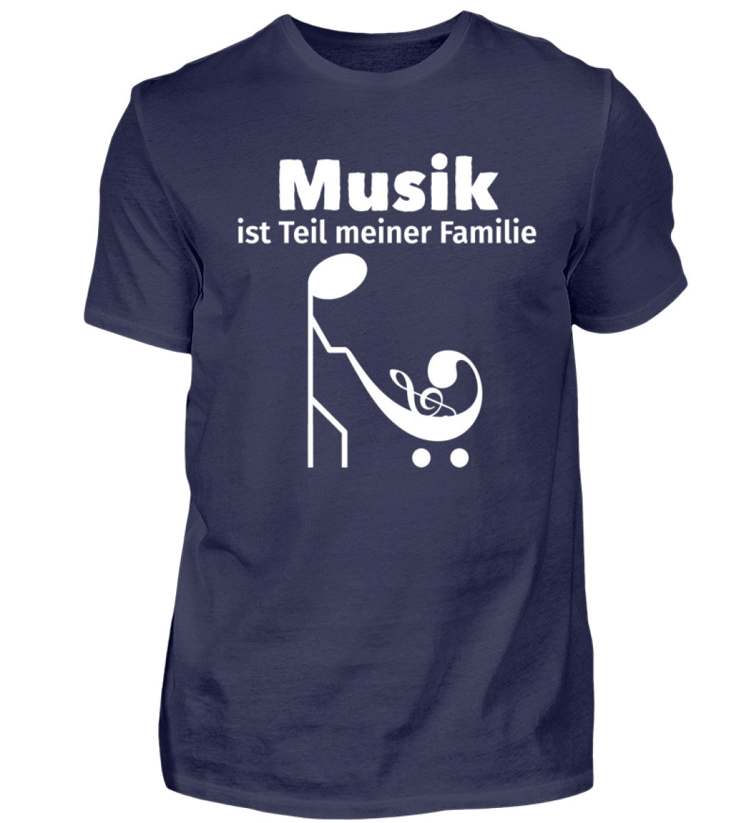 Musik Familie T-Shirt Dunkel-Blau