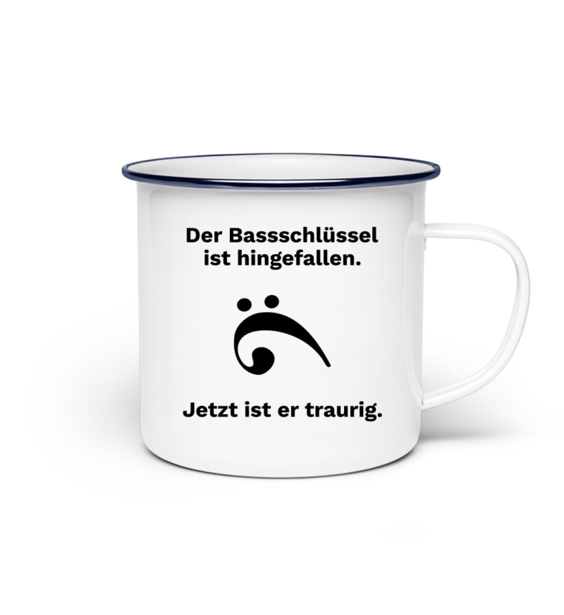 Musiker Emaille Tasse